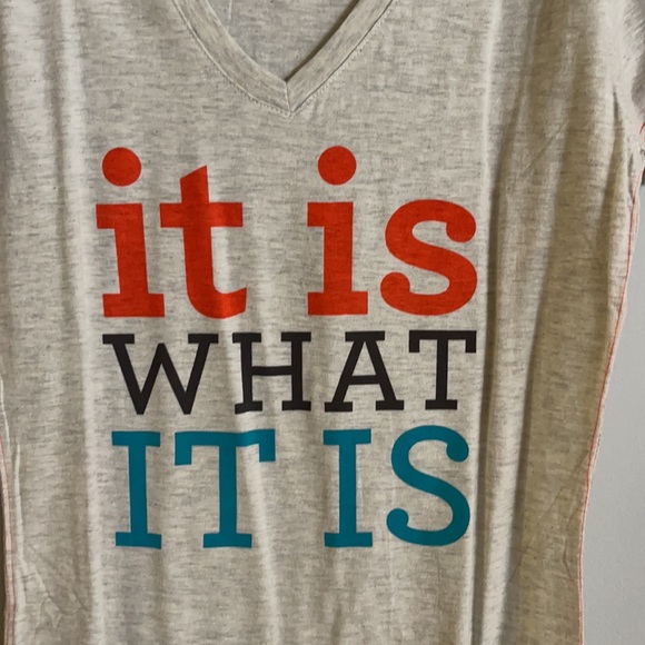 About Face Designs It Is What It Is Sunnyside Up T Shirt top New - Picture 2 of 5
